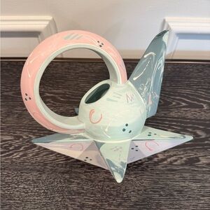 as is 80's Postmodern Memphis-style Ceramic teapot/vase